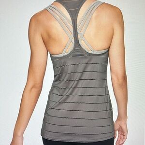 Athleta Mesh Stripe Chi Tank